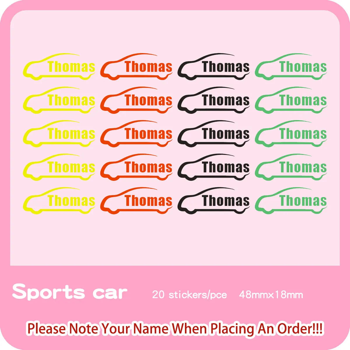 Custom Clothes Ironing Name Sticker Personalized Washable Stickers  Heat Transfer Labels on Fabric Clothing Babysuit Tags