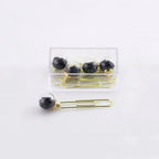 5 Pcs/Set Quicksand Crystal Ball Paper Clip DIY Metal Notes Letter File Binder Clips Bookmarks Office Desktop Storage Stationery