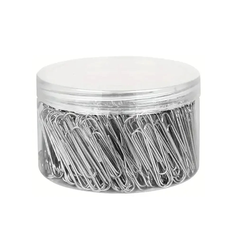 300pcs Silver Paper Clips, 28mm Office Binding Paper Clips, Suitable for Office File Storage, School, Home.