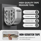 PROBON Auto Lock Measuring Tape, Metal Body Tape Measure with Bottom Magnetic Base, Washable, Wear-Resistant & Shockproof, Smoot
