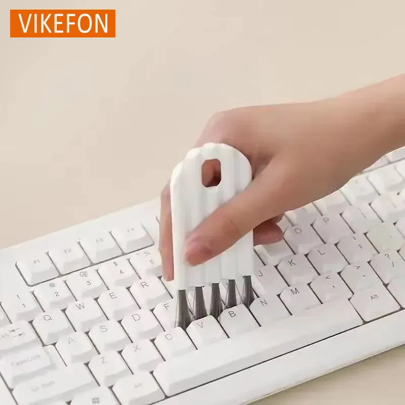 Multi-functional Flexible Mobile Phone Clean Fine Dust Cup Lid Card Slot Earphone Cleaning Brush For Headset Keyboard Cup Cover