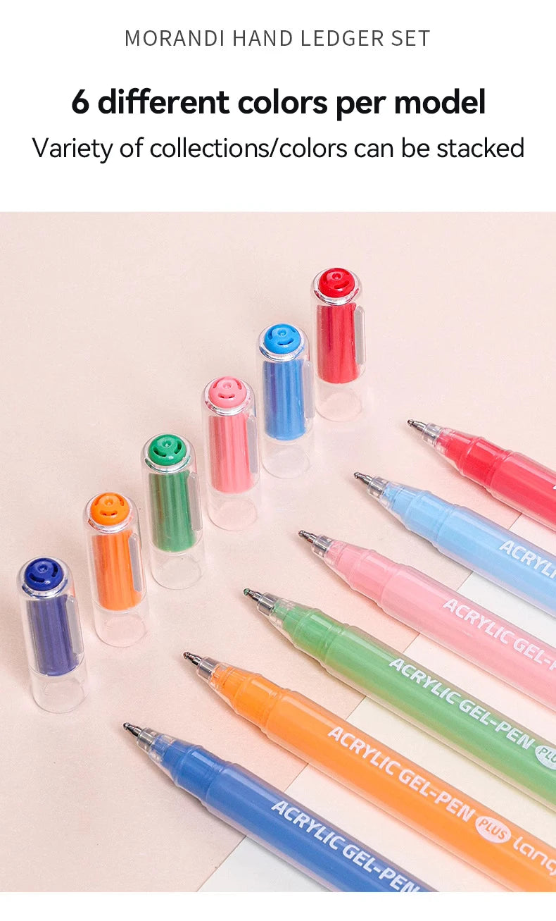 Languo 90 Colors Painting Acrylic Gel Pens Large Capacity Ink Pen for Drawing Diary Diy Coloring Doodling Painting Art Supplies