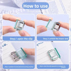 Creative Push Clip for File Organization Test Paper Storage Classification Folder Binder Sturdy Sliding Clip for Documents Books