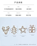20pcs Retro Metal Clips Mini Christmas Tree Paper Clip Bookmark Book Binding Notebook Decor Stationery School Binding Supplies