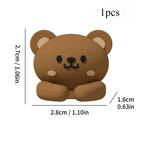 Cute Cartoon Desktop Cable Organizer Managers Self-Adhesive Winder Wire Cord Management Earphone Data Cable Clips Holder