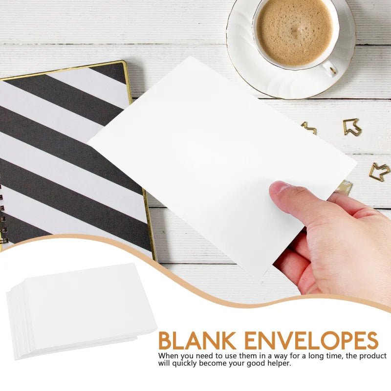 50Pcs Classical Kraft Blank Paper Envelopes Gift Card Envelope Vintage Greeting Card Envelopes For Wedding Party Invitation