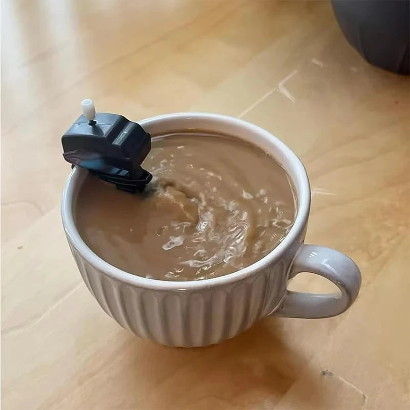Boat Motor Coffee Stirrer Novelty Coffee Mixer Drink Mixing Gadget Home use Drink Stirrer for Coffee Lovers Kitchen Gadget