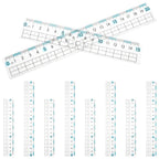 10Pcs Flexible Plastic Rulers 15Cm 20Cm Clear Transparent Metric Rulers Vision Protection School Office Drawing