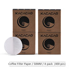 KACACAO Disposable Coffee Filter Paper for 51/53/58mm Espresso Maker 100 Pieces Espresso Paper Filter Home Kitchen Accessorie