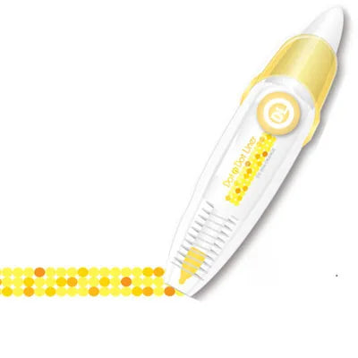Korean Kawaii Stripe Dots Press Type Decorative Correction Tape Scrapbooking Diary Stationery Cute School Supplies Supply