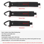 Hanging Mountaineering Buckle With Heavy Material Binding Nylon Storage Belt Extension Line Storage And Sorting Heavy Material