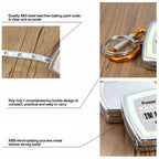 Key Ring Tape Measure Keychain Gauging Tools Retractable Ruler Pull Ruler Measuring Tools Stainless Steel Portable