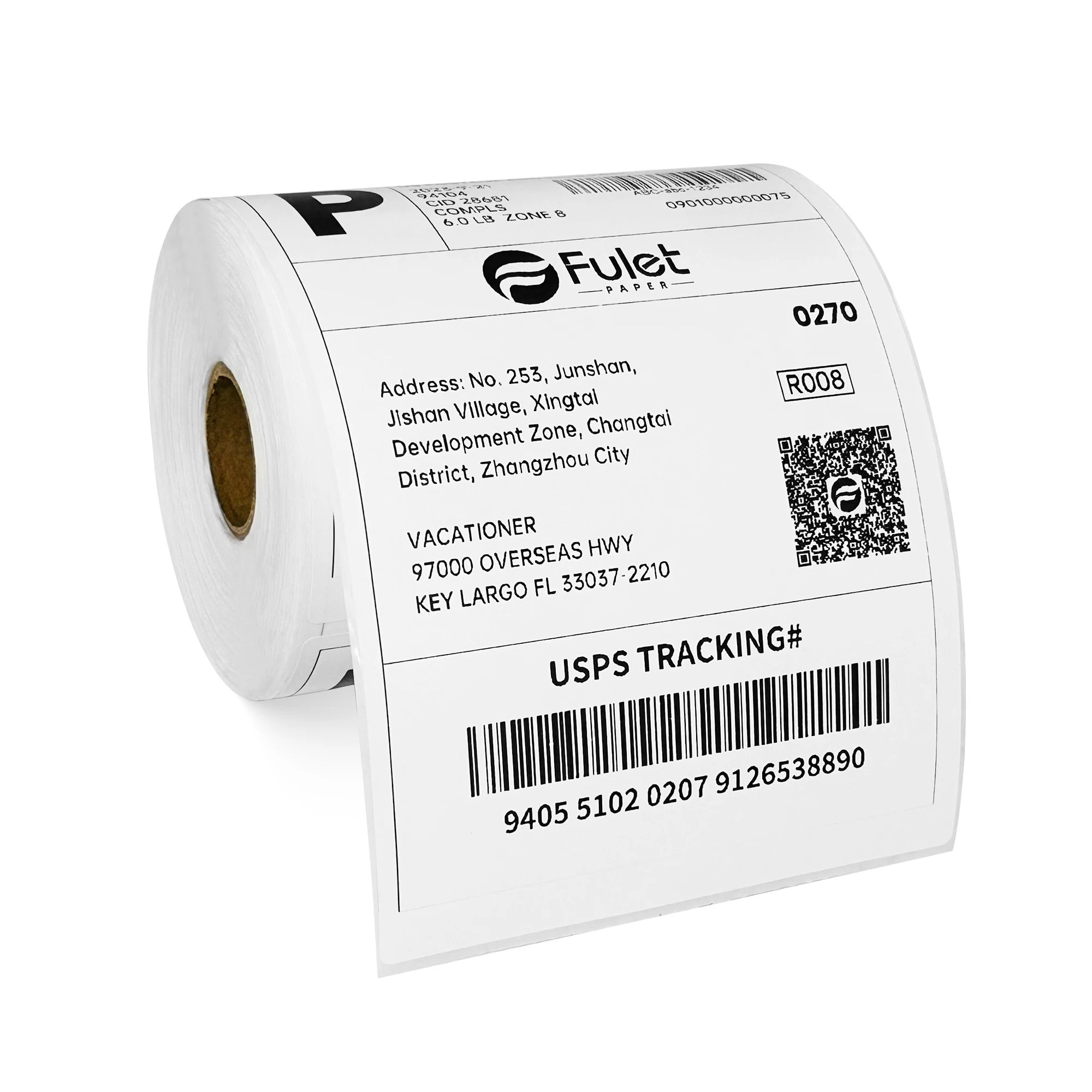 Premium quality 100 x 150 mm direct thermal paper shipping label 500 labels per roll
