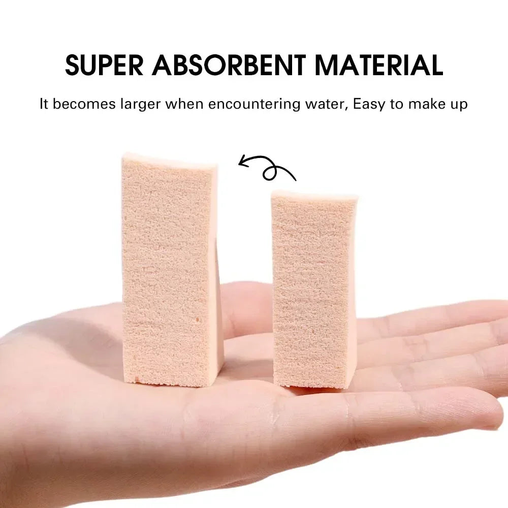 100Pcs/Set Triangle Dry Wet Use Makeup Sponge Face Foundation Concealer BB Cream Powder Blending Smearing Puff Cosmetic Tools