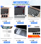 Multi-Language Keyboard Protector Compatible with for MacBook Air/Pro M5-M4 A2779,A3434,A3241 | Arabic, FR, RU, ES, IT Layouts