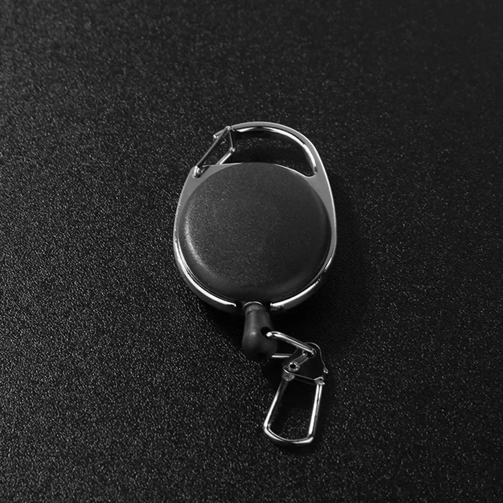 1/3/5/10Pcs Fly Fishing Key Ring Retractor Tool Retractable Keychain Reel Badge Holder Fishing Tackle