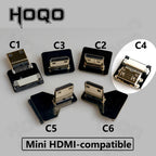 HDMI-compatible FPV Cable Micro/Mini HD-90 Degree Adapter FPC Ribbon Flat Pitch 20pin For TV Projector Multicopter Aerial Photog