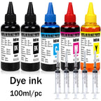 Dye ink Refill kit For HP 301 302 304 305Xl Printer For Epson Canon 40 41 445 446 Brother Lexmark Samsung Dell Inkjet Printer
