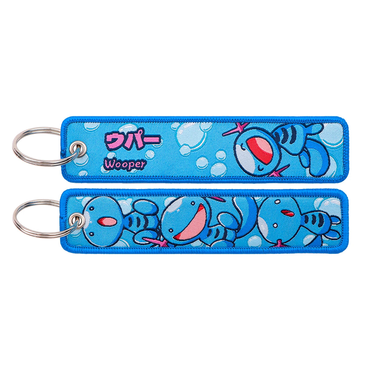 Kawaii Japanese Elf Anime Embroidery Key Fobs Key Tag Motorcycles Cars Backpack Chaveiro Keychain Fashion Keyring Friends Gifts