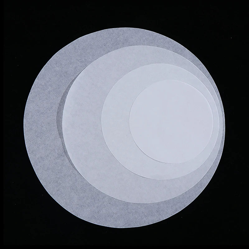 50pcs round Parchment Paper Baking Oiled Paper Air Deep-Fried Pot Paper Steamer Liners Barbecue Sheets Disposable