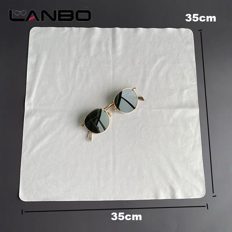 2/5/10pcs 35*35cm Big Size Eyeglasses Chamois Glasses Cleaner Microfiber Eyeglasses Cleaning Cloth For Camera Lens Phone Screen
