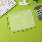 A5 Folder Bag Transparent Plastic Water Resistant File Holder File Paper Office Supplies Documents Protectors