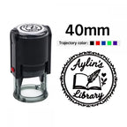 Custom Self-Inking Stamp 25/30/40/50mm Round Logo Design P Personalized Press-type Inking Stamp for Wedding Invitation Envelope