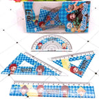 4Pcs/Set Anime Ruler Drawing Measurement Geometry Triangle Ruler Set gifts
