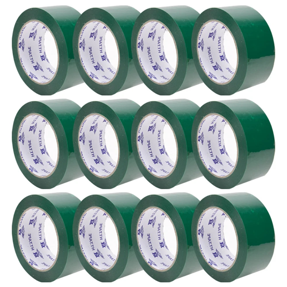 12 Rolls/Set Tape Packaging Tools Office Packing Supplies Waterproof Sealing PP Material Durable Can Be Written As Marking Tapes