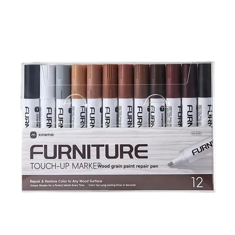 13/21Pcs Furniture Repair Pen Markers Remover Wood Scratches Restore Kit Scratch Filler Paint Wooden Cabinet Floors Tables