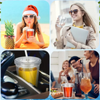 1pc  Transparent and minimalist water cup with straw, reusable, used for DIY smoothie cups for coffee, milk, and beverages