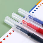 1-20Pcs Needle Type Gel Ink Pens Black/Blue/Red 0.5mm Liquid Ballpoint Pen Students Stationery School Office Writing Tool