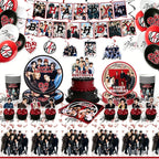 New SK Male Group Birthday Party Theme Decoration Cup Plate Banner Backdrop Gift Bag for Gift Baby Shower Supplies