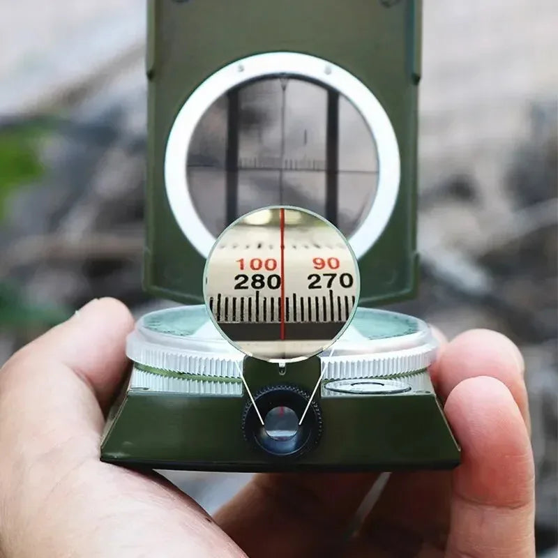High Precision Compass Professional Outdoor Camping Multifunctional Military Green Precise Geological Tactical Compass