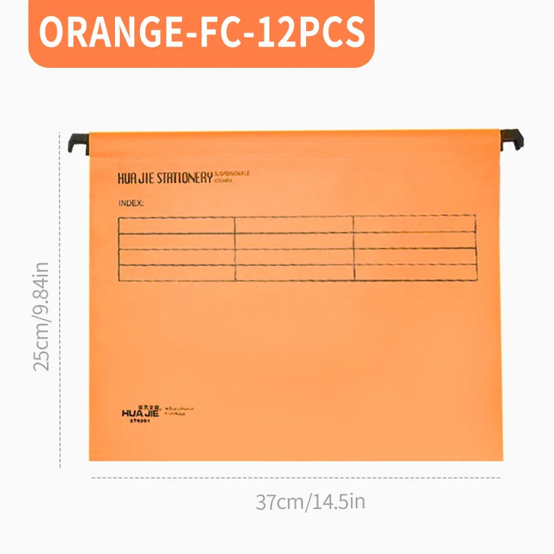 A4/FC PP Hanging File Folders with Plastic Hooks – Suspended Type Quick Labor Folder, Multi-Color, Home Office Document Storage