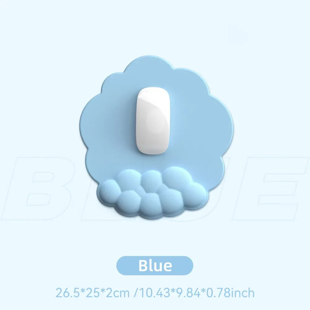 Keyboard Cloud Wrist Rest Pad Anti-Slip Desk Mat Memory Foam Palm Rest Ergonomic Mouse Pad Typing Wrist Rest for Office