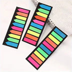 PET Page Markers Sticky Index Tabs, Bright Colors Arrow Flag Tabs for Book Annotation, Writable File Classification Labels