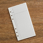 A6 40Sheets Loose Leaf Notebook Refill Spiral Binder Inner Page Grid Blank Line Diary Agenda PlannerSchool Stationery