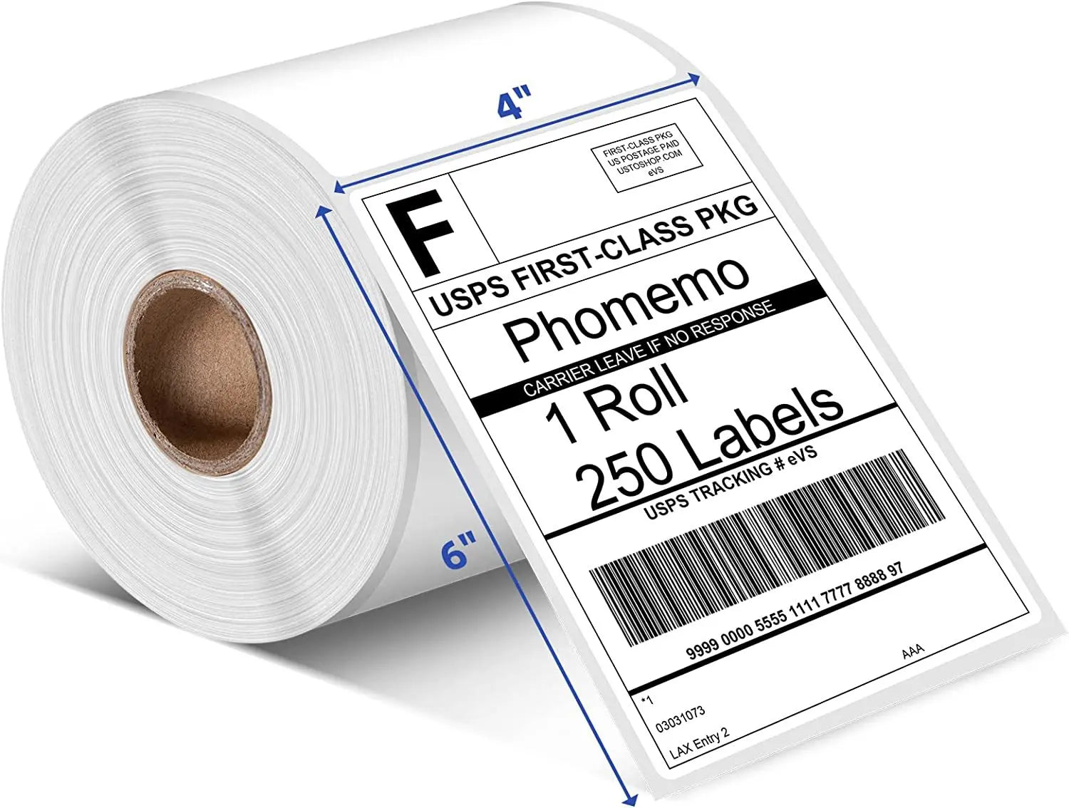 500 Pcs Thermal Shipping Waybill Label Stickers 4x6 A6 For Phomemo Pm-241bt D520bt 246s Portable Labeler Printer Mailing