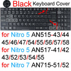 Keyboard Cover for Acer Nitro 16 16S 15 17 5 Spin 7 AN515 AN517 AN715 V AN16 AN14 ANV15 AN18 ANV16 Silicone Protector Skin Case