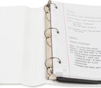 3-Ring Binder With Study App, 1 Inch D-Ring, Clear View Cover, 225 Sheet Capacity, White