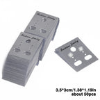 50pcs/pack 3.5x3cm Jewelry Earrings Packaging Display Card Earring Ear Studs Price Tag Earring Post Holder for Jewelry Findings