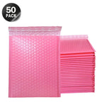 50 Pcs Pink Color Bubble Mailer Bubble Padded Envelopes Mailer Poly for Packaging Self Seal Shipping Bag Bubble Mailer Bag
