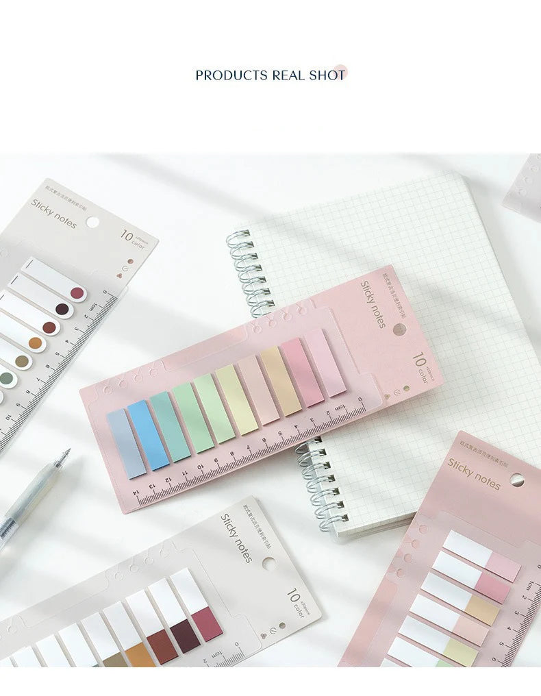 200 Sheets Index Tabs Self Adhesive Page Markers Transparent Sticky Notes Classify Files Flags Posted It Planner Stickers