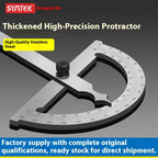 High Quality Stainless Steel Angle Finder Ruler High Precision 0-180 Degree Thickened Protractor for Woodworking Construction