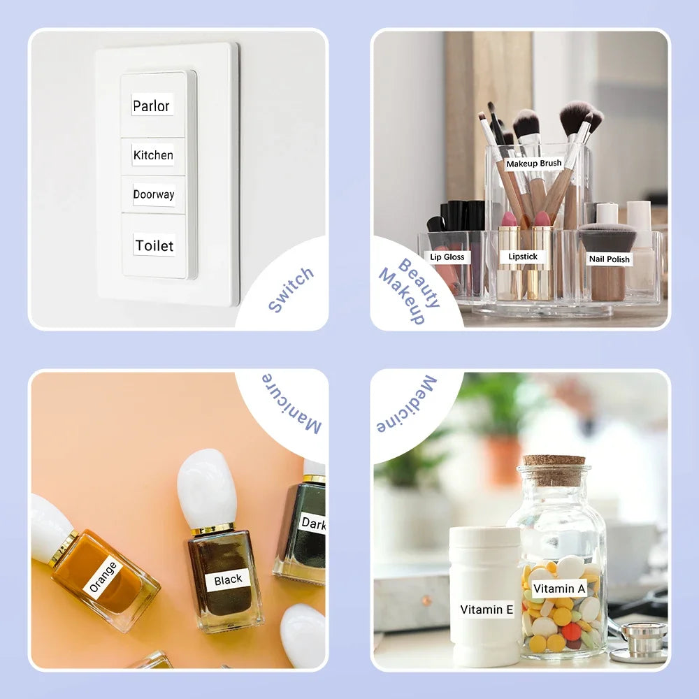 Phomemo Label For M110/M220/M221 Mini Printer Portable Thermal Label Stickers Self-Adhesive Waterproof Label Maker Sticker New