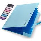 1Pc A4 Size Accordion File Folder 5 Pocket Filer Folder for Documents Paper Organizer for School Office