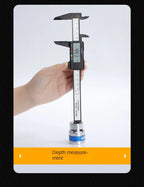 150mm 100mm Electronic Digital Caliper Carbon Fiber Dial Vernier Caliper Gauge Micrometer Measuring Tool Digital Ruler