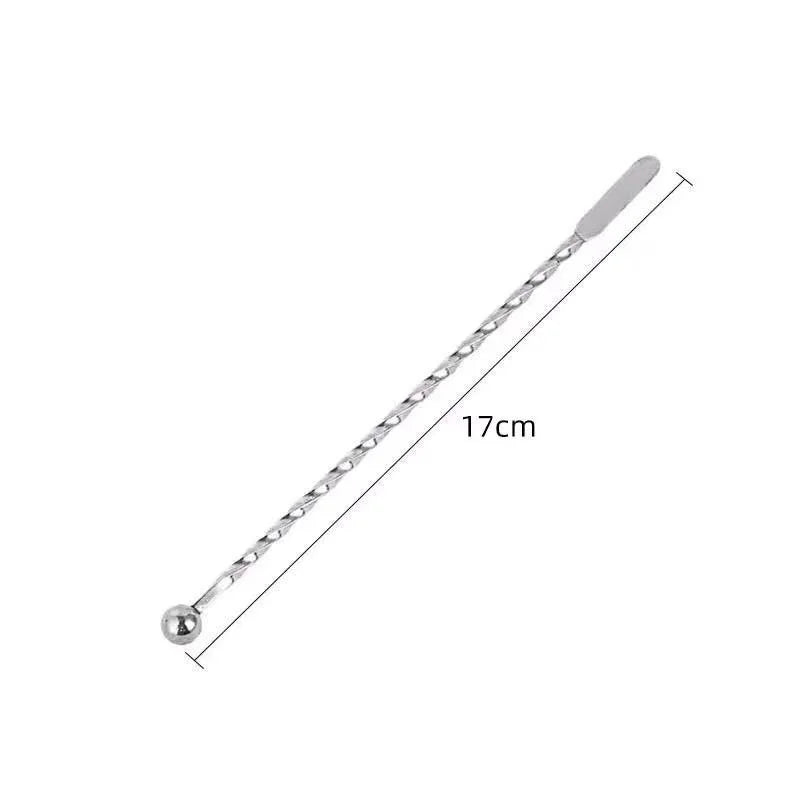Stainless Steel Cocktail Drink Mixer Bar Stirring Mixing Sticks Muddler Ladle Stirrer Swizzle Sticks Coffee Stirring Sticks