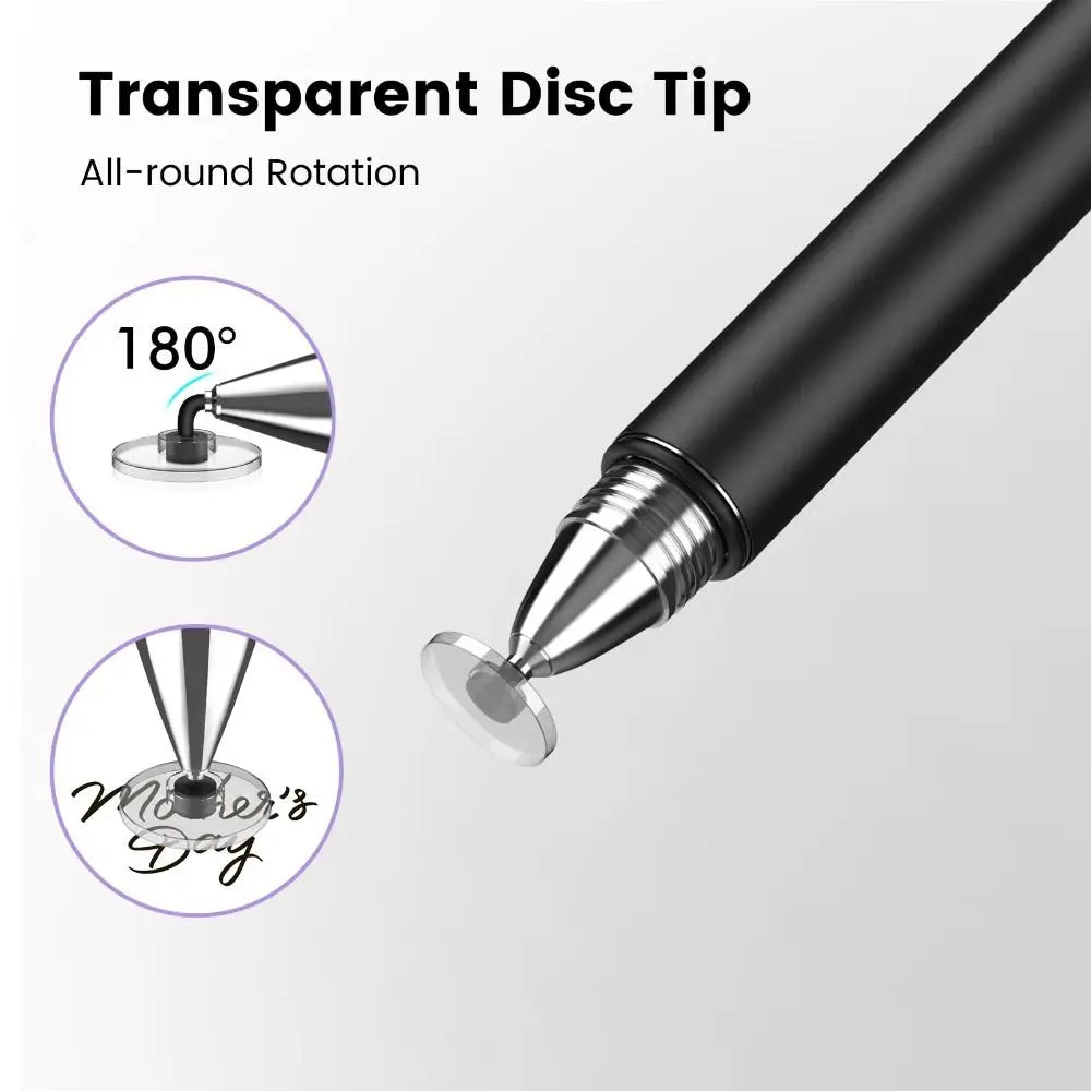 Portable Professional 3-in-1 Stylus Pen High Sensitivity Metal Touch Screen Pen No Bluetooth Universal Capacitive Touch Pencil